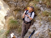 Dalla Pianca di S. Giovanni Bianco salita al CANCERVO dal CANALONE e discesa dal CANALINO DEI SASSI domenica 17 aprile 2011 - FOTOGALLERY